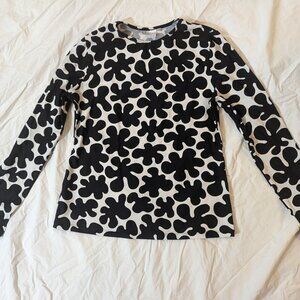 Marimekko for Target Black and White Swim Rash Guard Size Medium M